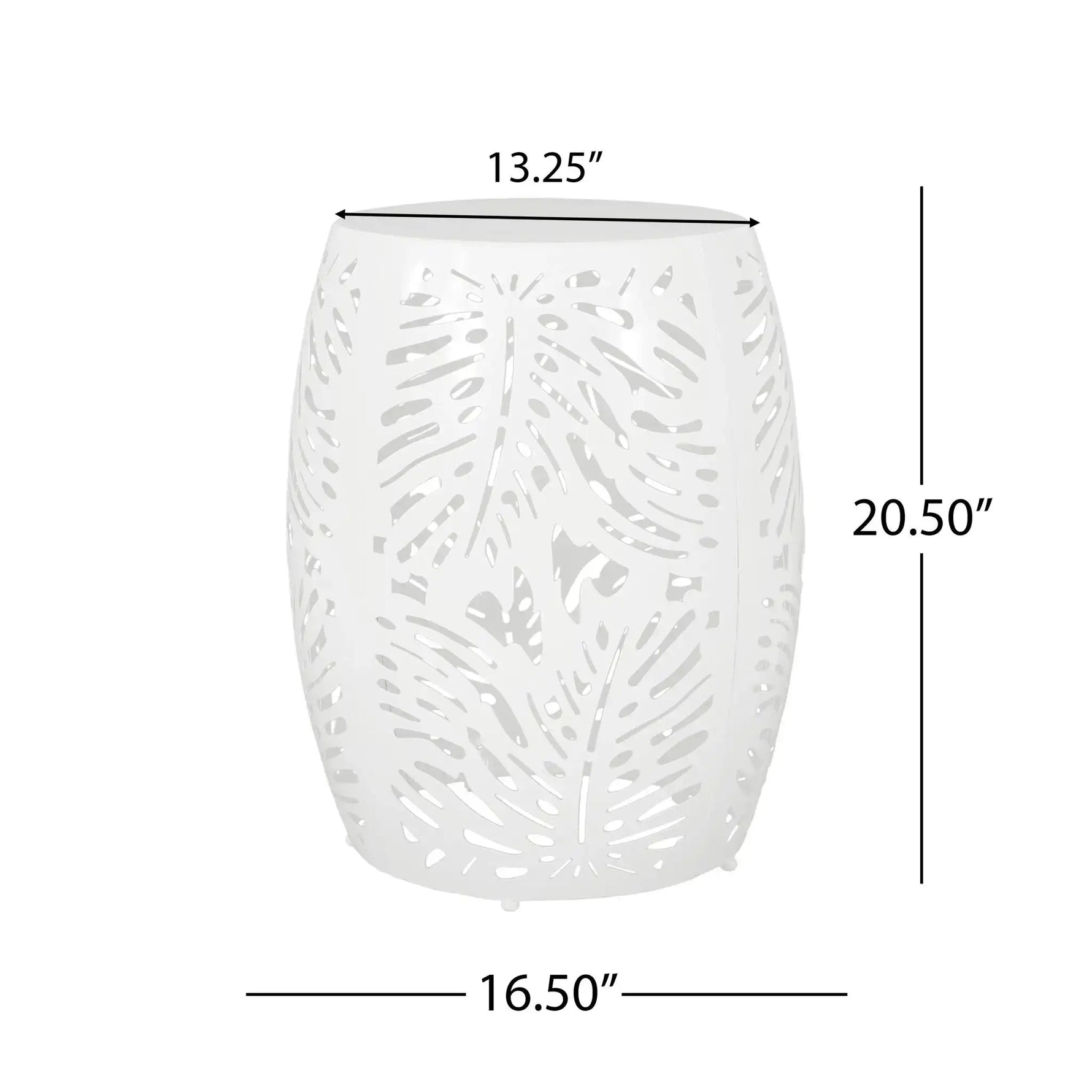 Modern Design Metal End Table, Large
