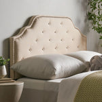 Luella Button Tufted Upholstered Headboard