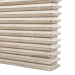 Veda 94' Reclaimed Wood Stacked Geometric Waterfall Dining Table, Seats up to 8, Whitewashed Natural Reclaimed Pine Wood