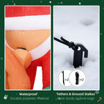 7FT Hanging Christmas Inflatable Santa with Dog