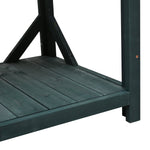 TOPMAX 65" Large Wooden Farmhouse Rustic Outdoor Potting Bench Table