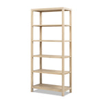 Ellis 71' Reclaimed Wood 5-Shelf Open Frame Bookcase
