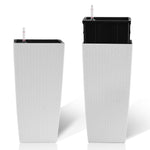 Pack of 2 Square Planters with Automatic Watering System