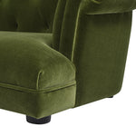 Kiki 36.5' Chesterfield Dog Sofa Bed, Medium, Olive Green Performance Velvet