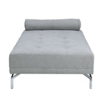Quenti Velvet Sofa Bed With Pillow - Gray