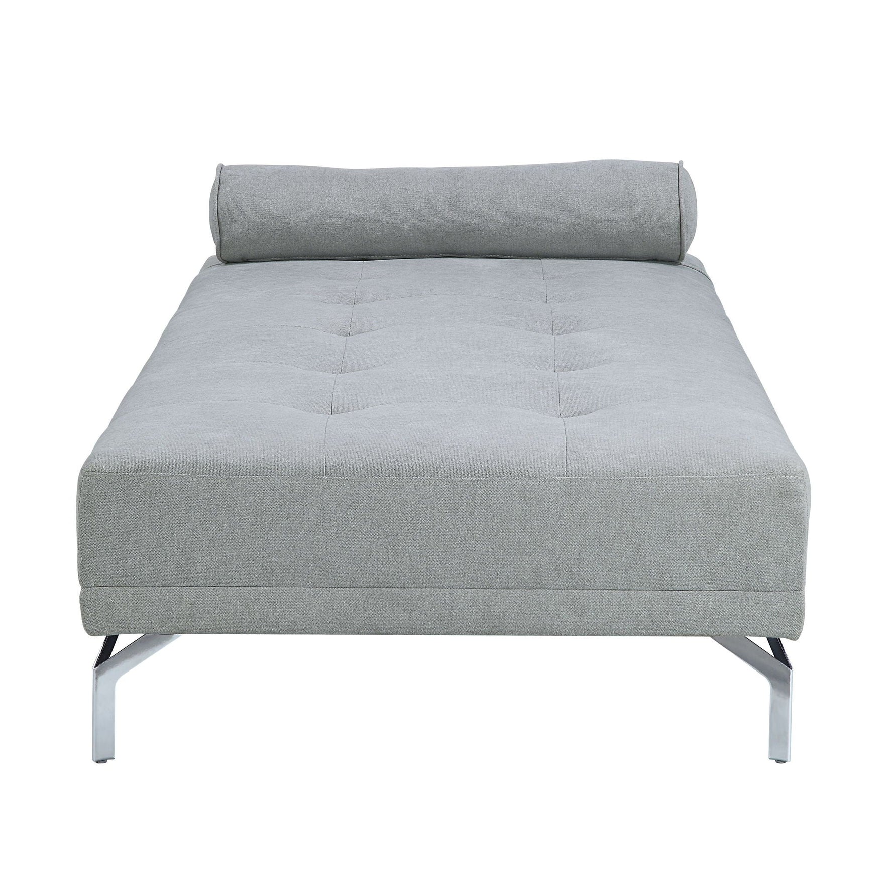 Quenti Velvet Sofa Bed With Pillow - Gray