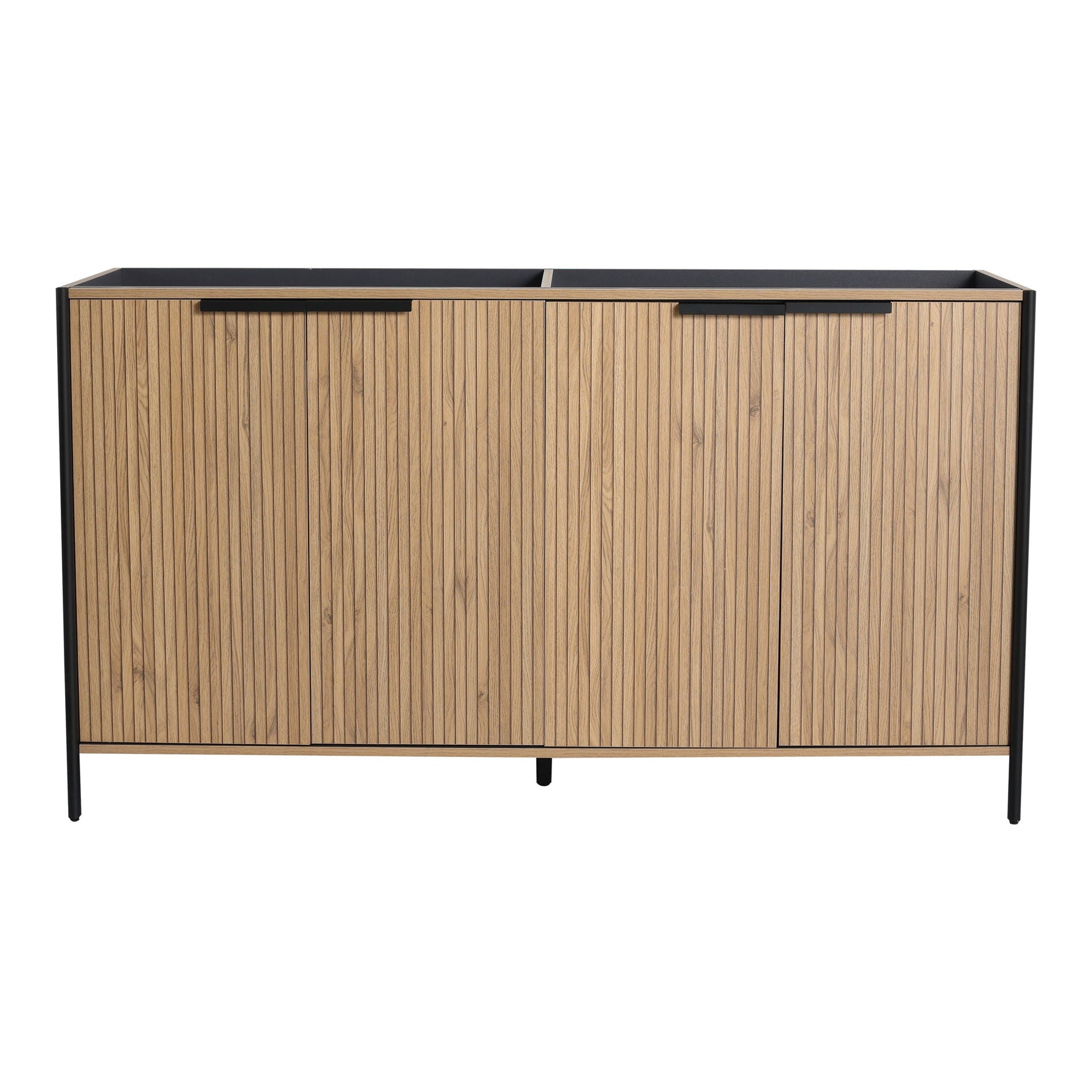 Contemporary Freestanding Bathroom Vanity With Adjustable Shelves