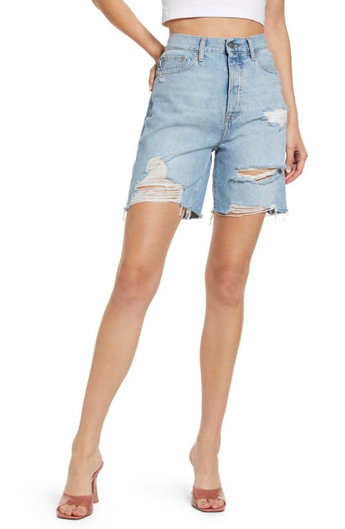 Devon High Waist Denim Cutoff Shorts - Boardwalk