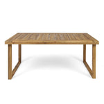 Outdoor Dining Set - Sandblast Natural Finish