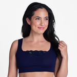 Halftee Lace Detailed Peekaboo Layering Tank Top