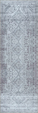 Barny Gray Denim Washable Rug - Clearance