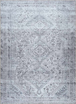 Barny Gray Denim Washable Rug - Clearance