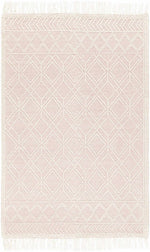 Ramsbury Soft Pink Wool Rug - Clearance