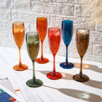 Eze Acrylic Champagne Flute Glassware, Set of 6