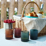 Eze Acrylic Hobnail Lowball Glassware, Set of 4