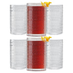 Barcelona Acrylic Highball Hobnail Glassware, Set of 6