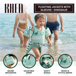 Floating Jackets with Sleeves for Bool or Beach | 1-3 Years | Dinosaur