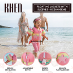 Floating Jackets with Sleeves for Bool or Beach | 1-3 Years | Ocean Gems