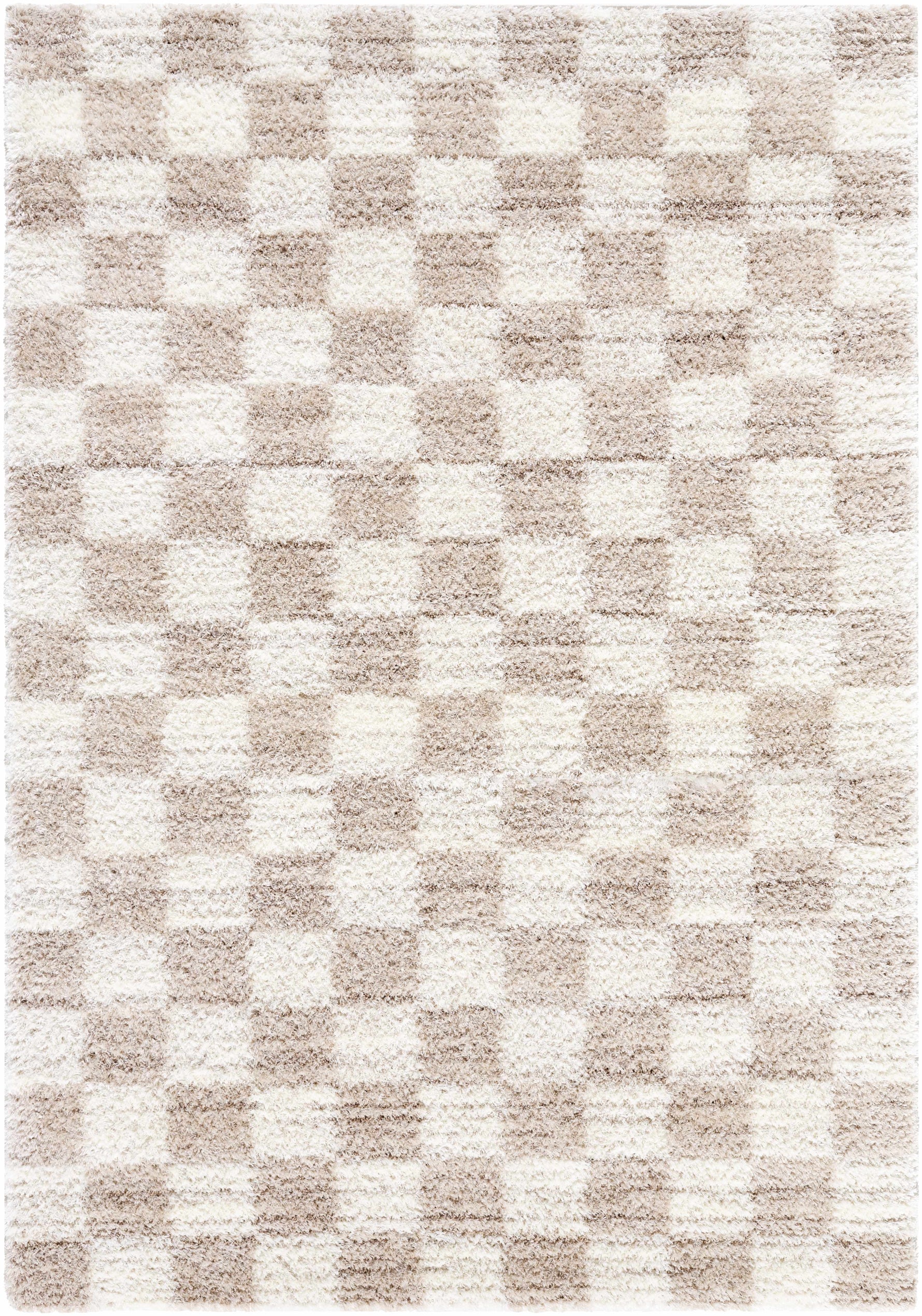 Belita Beige Luxe Shag Area Rug
