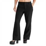 Steve Madden Waverly Sequin Stripe Kick Flare Pants Black