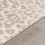 Tan Bonhill Leopard Print Area Rug