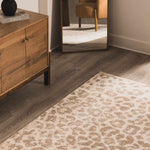 Tan Bonhill Leopard Print Area Rug
