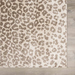 Tan Bonhill Leopard Print Area Rug