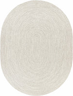 Beige Braided Faux Jute Outdoor Rug