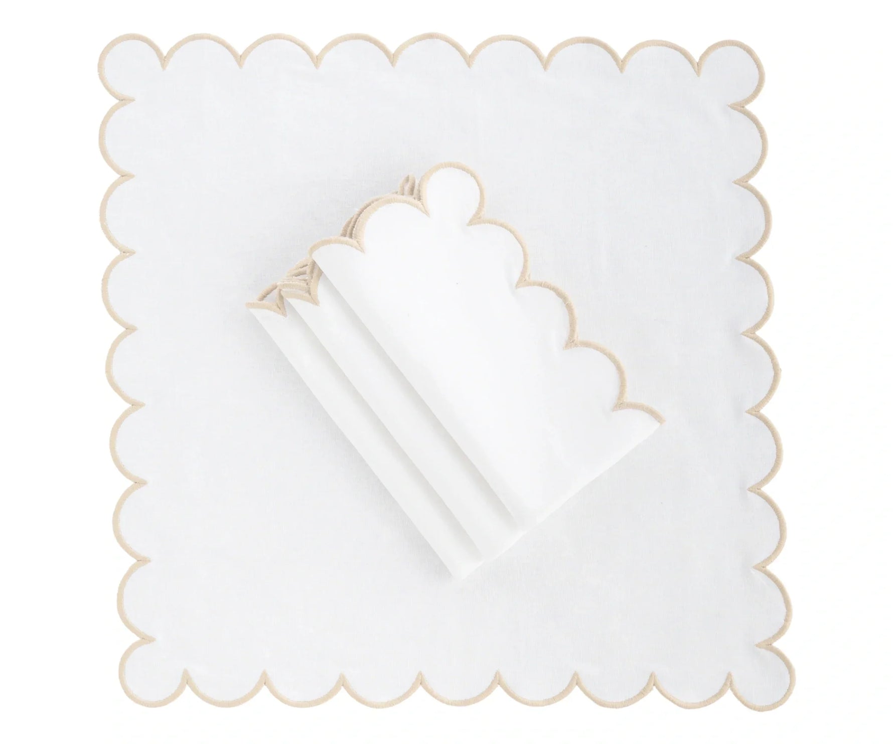 Pastel Cloth Napkins - Beige
