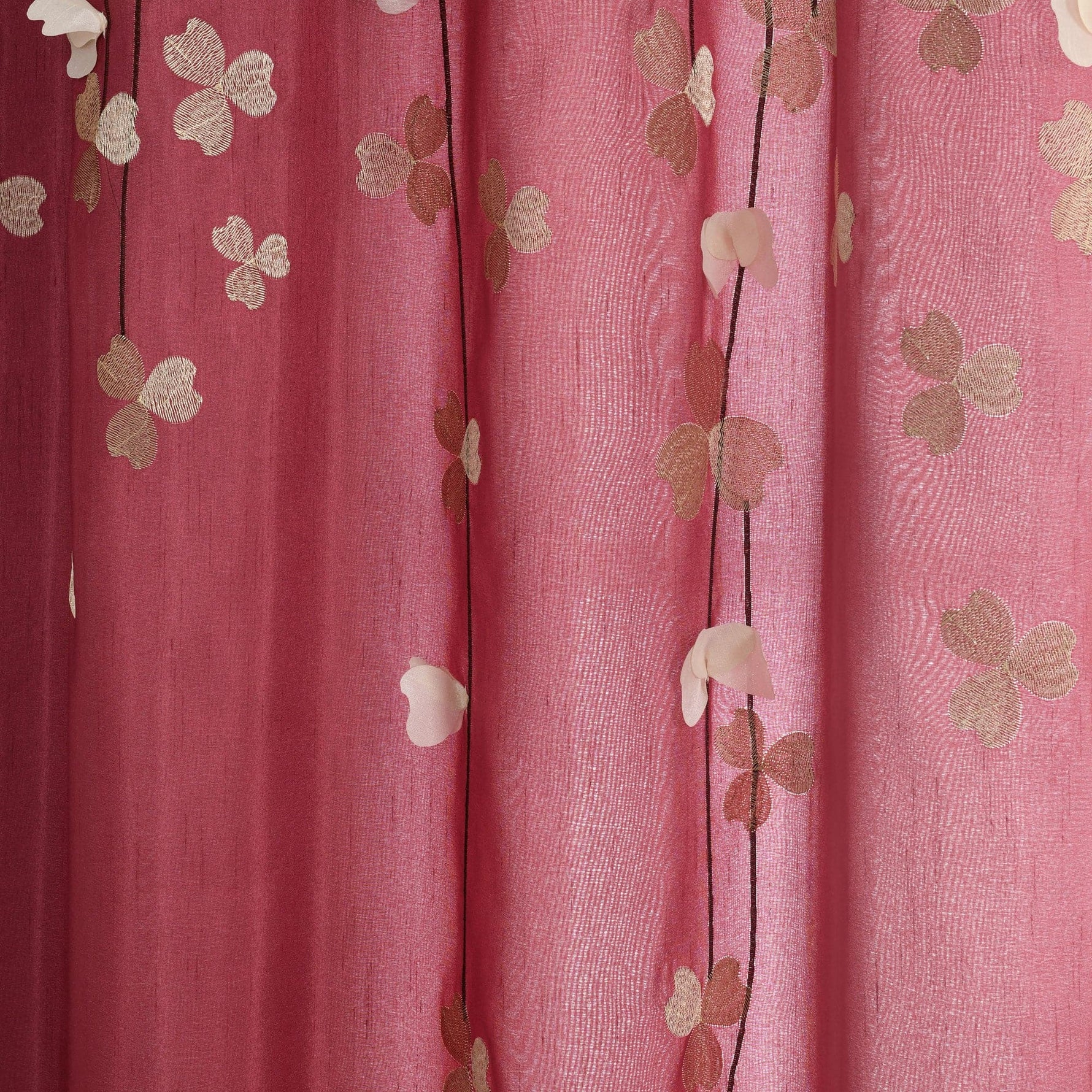 Flower Drops Window Curtain