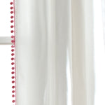Pom Pom Window Curtain Panel