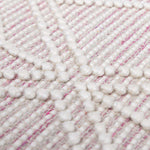 Ramsbury Soft Pink Wool Rug - Clearance