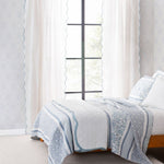 Coastal Chic Scalloped Edge Reversible Quilt 3 Piece Set