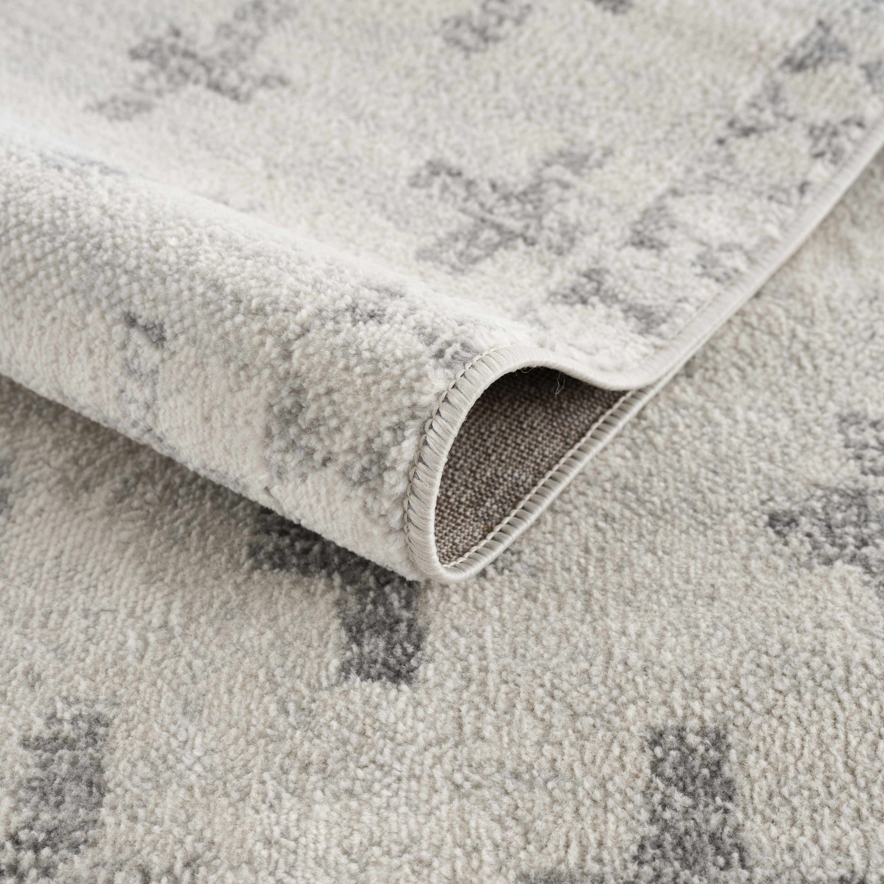 Tigris Swiss Cross Ivory&Gray Area Rug - Clearance