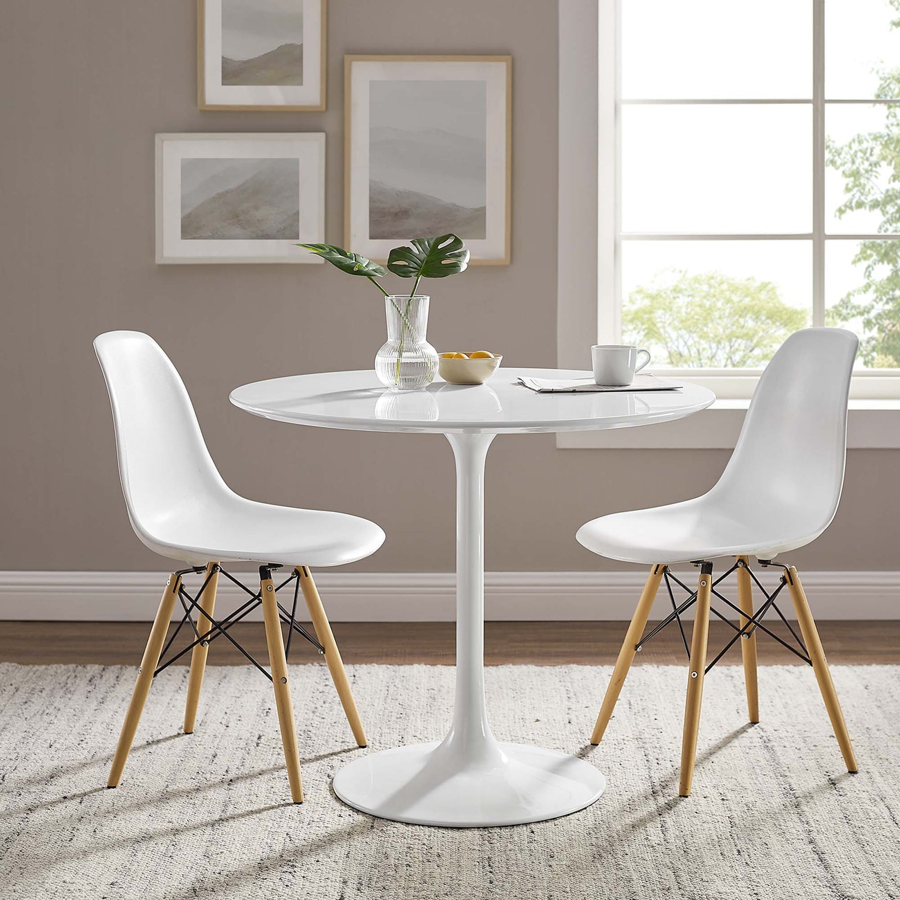 Lippa 36" Round Wood Dining Table by Modway