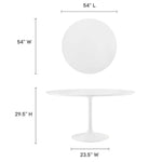 Lippa 54" Round Wood Dining Table by Modway
