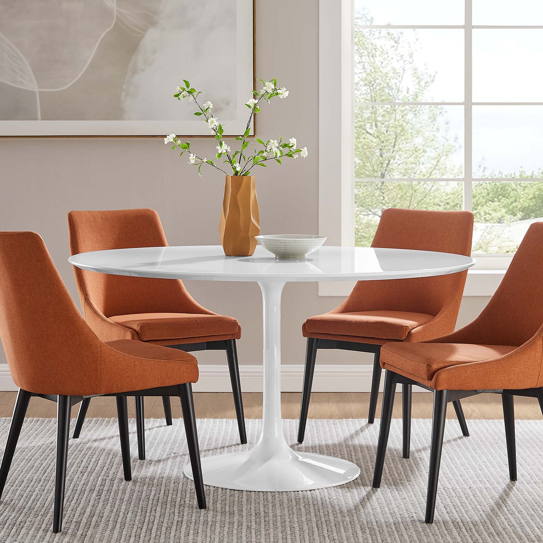 Lippa 54" Round Wood Dining Table by Modway