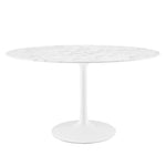 Lippa 54" Oval Faux Marble Dining Table by Modway