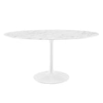 Lippa 60" Oval Faux Marble Dining Table by Modway