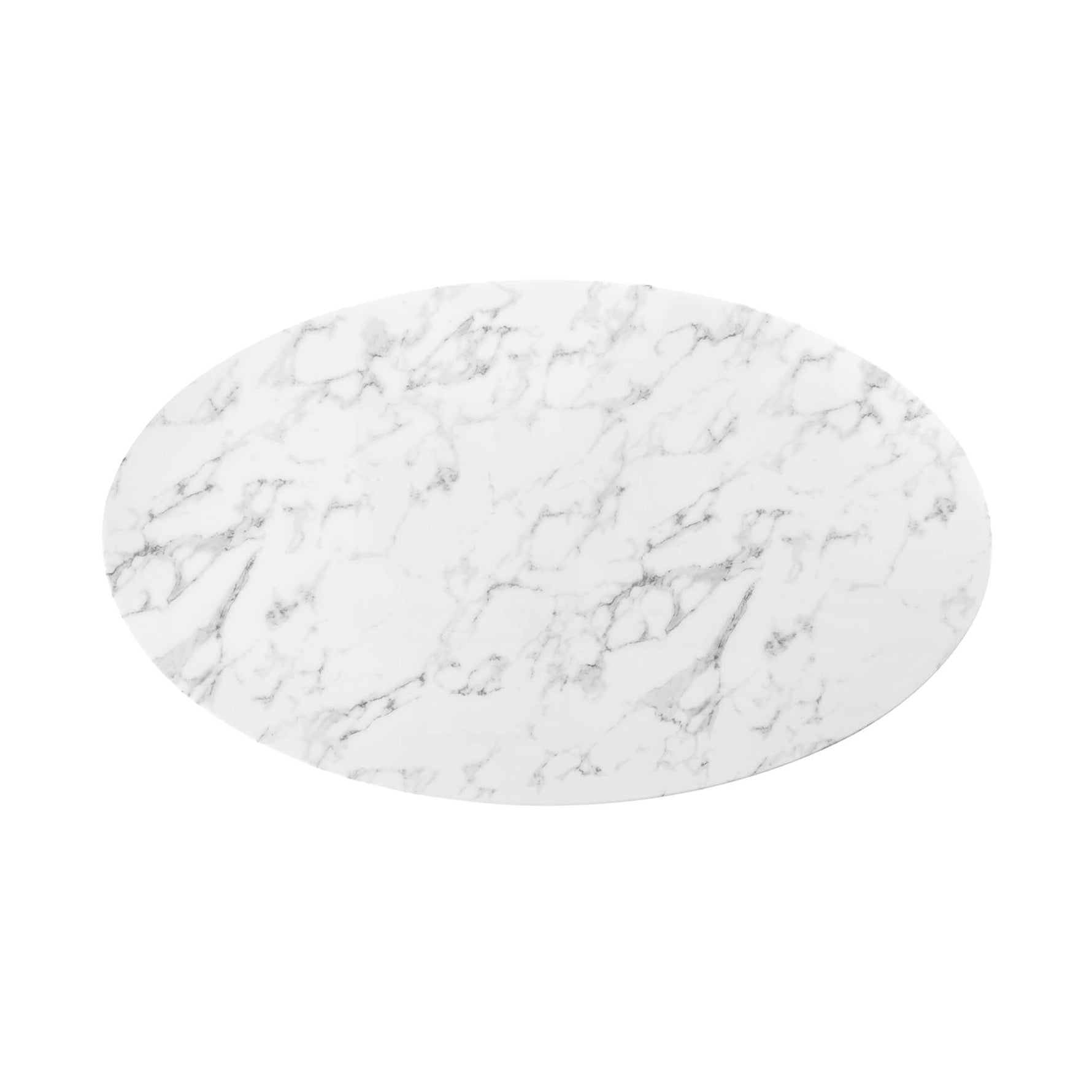 Lippa 60" Oval Faux Marble Dining Table by Modway