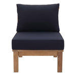 Marina Armless Outdoor Patio Teak Sofa by Modway