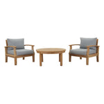 Marina 3 Piece Outdoor Patio Teak Set by Modway
