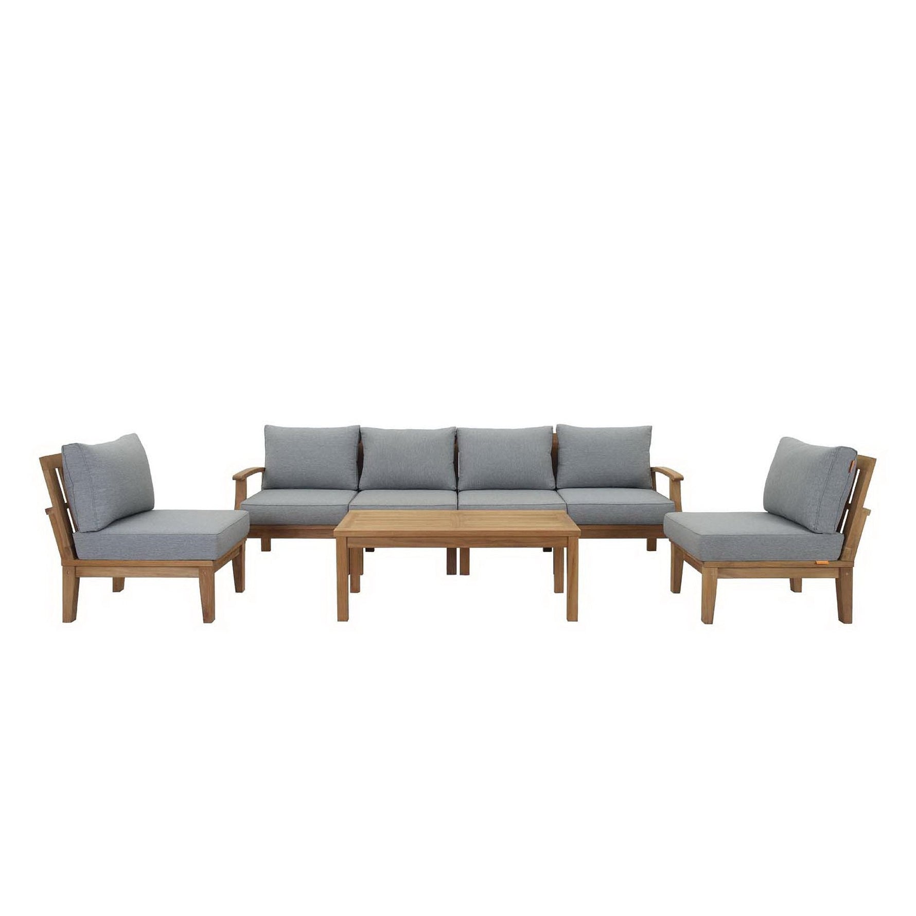 Marina 7 Piece Outdoor Patio Teak Set by Modway