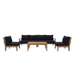 Marina 7 Piece Outdoor Patio Teak Set by Modway