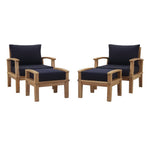 Marina 4 Piece Outdoor Patio Teak Set by Modway