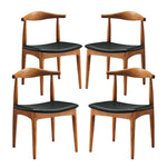 Tracy Wood Dining Chairs Set of 4 by Modway
