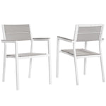 Maine Outdoor Patio Dining Armchair Set of 2 by Modway