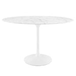 Lippa 48" Oval Faux Marble Dining Table by Modway