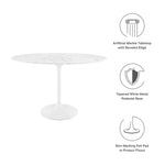 Lippa 48" Oval Faux Marble Dining Table by Modway