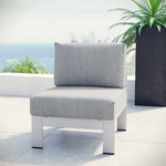 Shore Armless Outdoor Patio Aluminum Chair by Modway